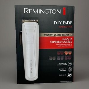 Remington D.I.Y. Fade Haircut Kit Titanium Coated Blades 24 Piece Kit **NEW**
